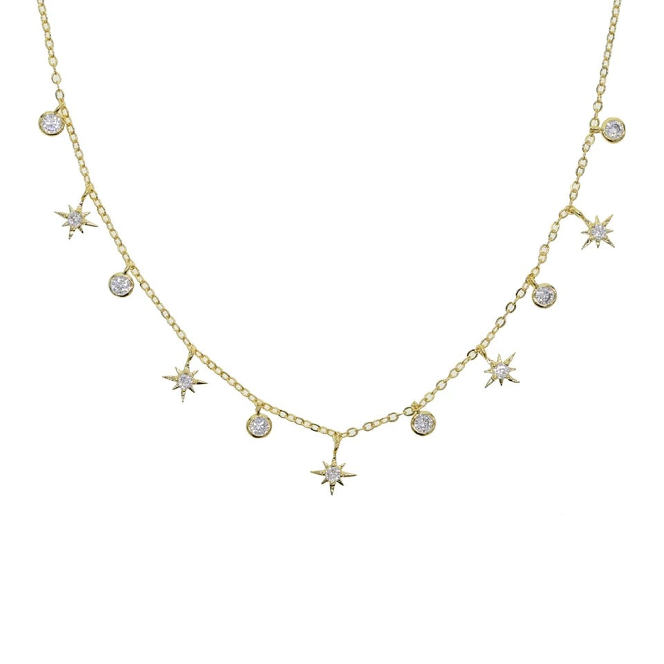 Star Charm Choker Necklace