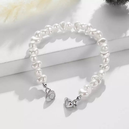 Pearl Magnetic Heart Bracelet