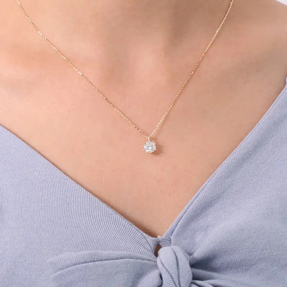 Round Zircon Necklace