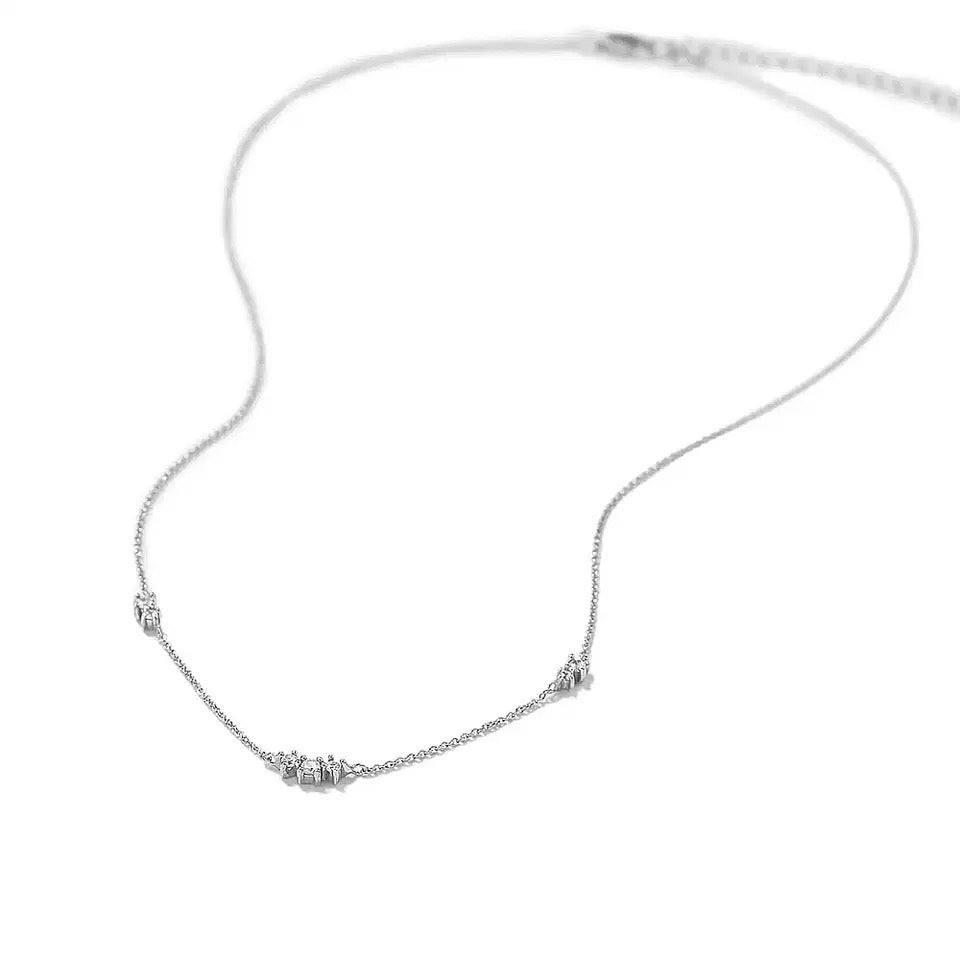 Triple Zircon Necklace