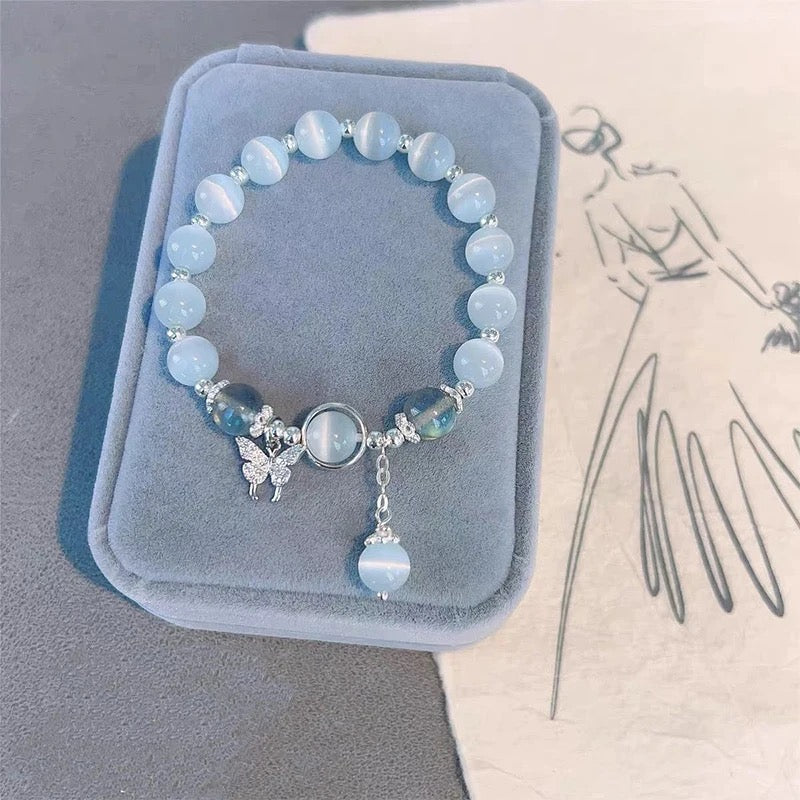 Opal Blue Crystal Bracelet