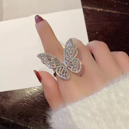 Zircon Butterfly Ring