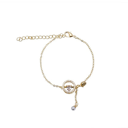 Zircon Love Heart Bracelet