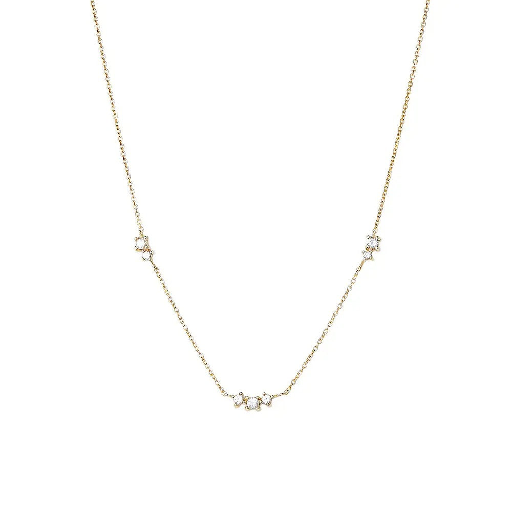 Triple Zircon Necklace