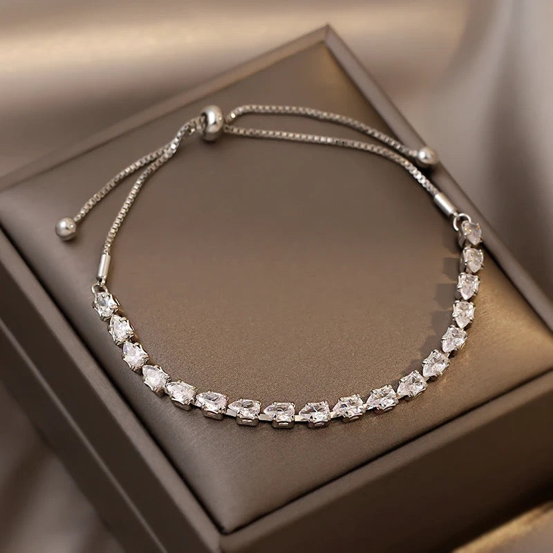 Shiny Zircon Adjustable Bracelet