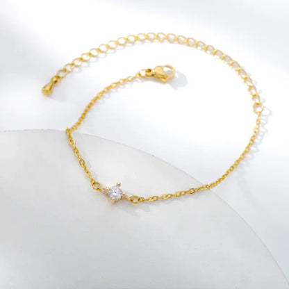 Bead Zircon Bracelet