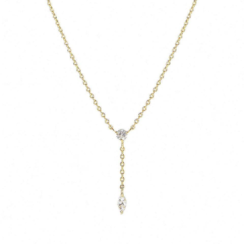 Tassel Zircon Necklace