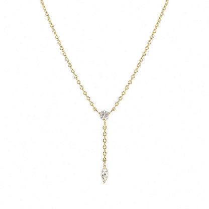 Tassel Zircon Necklace