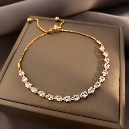 Shiny Zircon Adjustable Bracelet